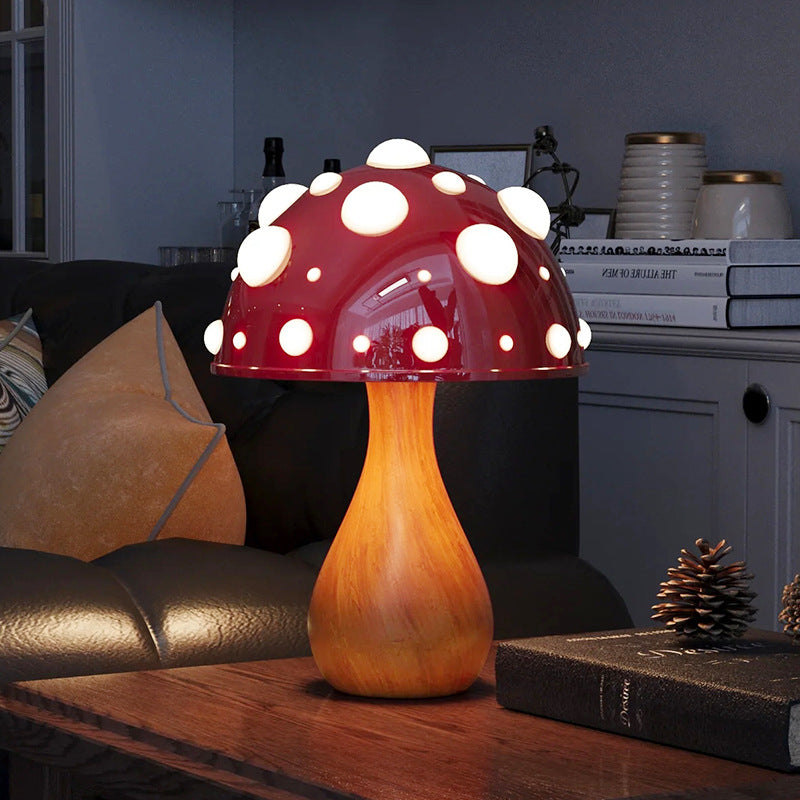 Lampe champignon rouge