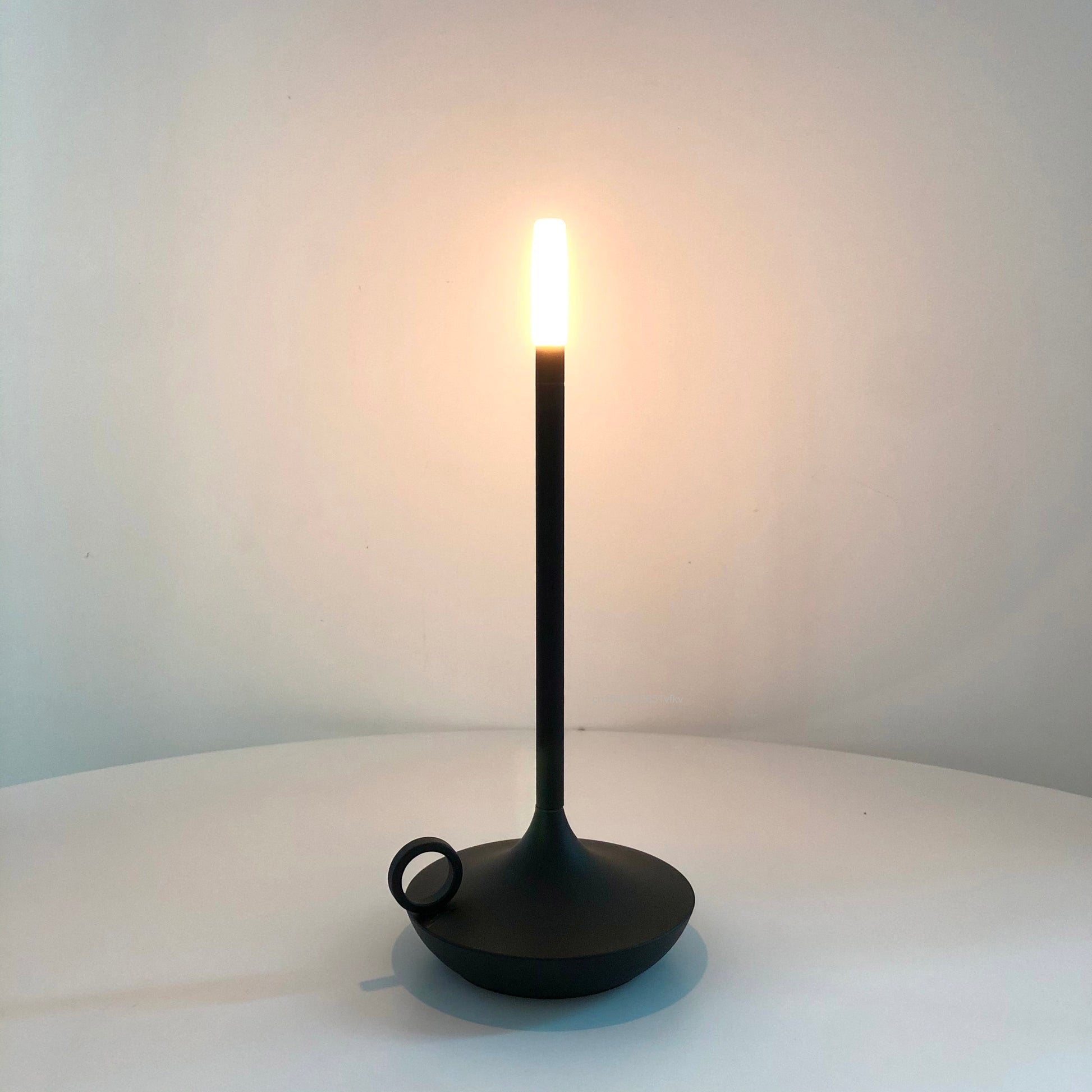 Lampe de chevet bougie noir