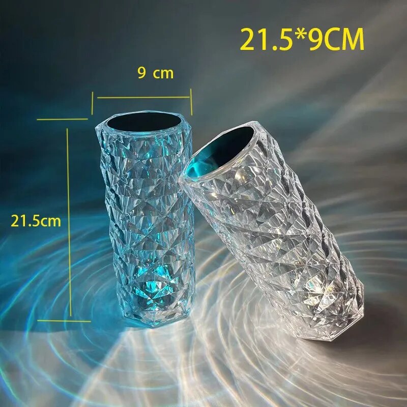 Lampe de table cristal dimension