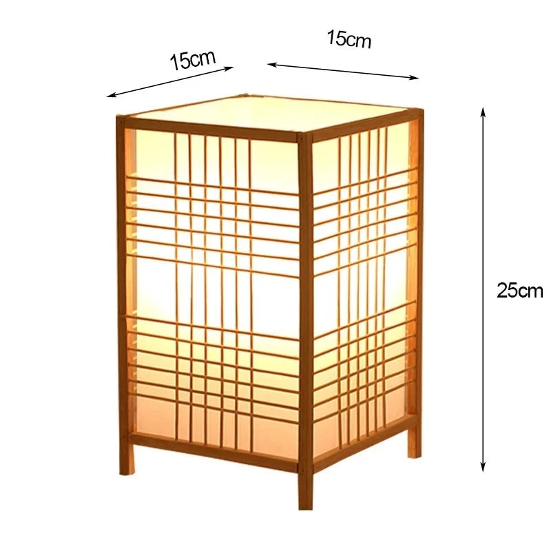 Lampe de table bambou dimensions