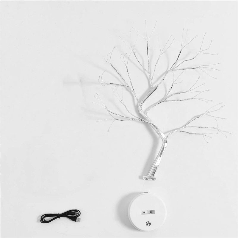 Lampe arbre lumineux détails