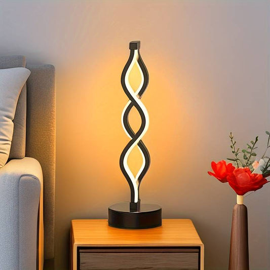 Lampe de table en spirale