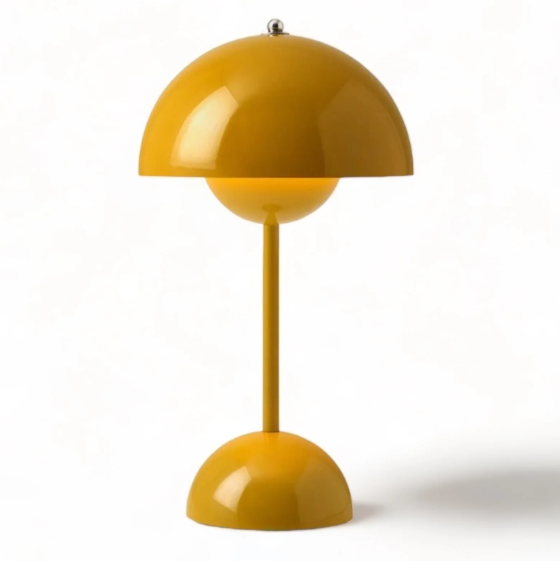 Lampe de chevet tulipe jaune